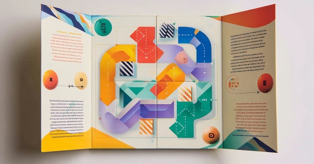 an interactive mailer folded out into a brochure shape